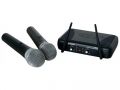 Skytec mikrofonní set UHF, 2 kanálový, 2x ručka