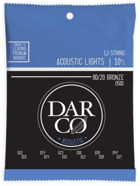Darco D500 struny pro akustickou 12 strunnou kytaru