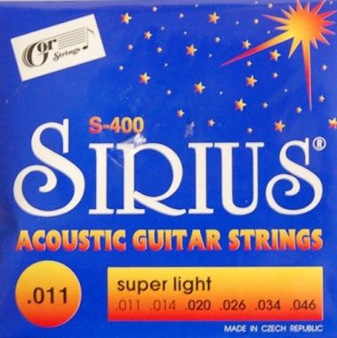 Struny kovové pro akustickou kytaru Gorstrings S400 Sirius