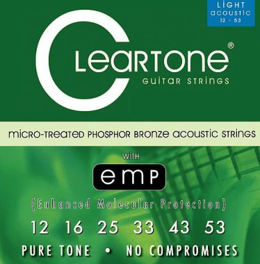 Cleartone 7412 PhBr - kovové struny pro akustickou kytaru (ultra light) 12/53