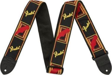 Fender 2´´ Monogrammed Strap Black/Yellow/Red