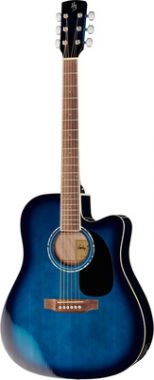 Harley Benton CLD-60SCE TB Custom Line kytara akustická s ozvučením