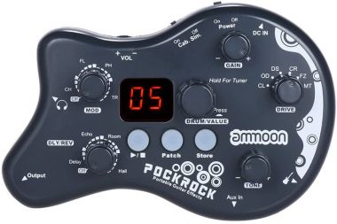 Multiefektový procesorový efektový pedál PockRock 40 bicích rytmů