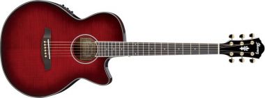 Ibanez AEG24II THS Transparent Hibiscus Red Sunburst