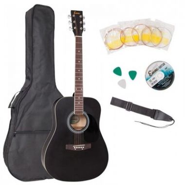 Encore EWP-100Bk Acoustic Guitar Outfit černá
