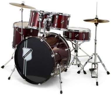 Millenium Focus 22 Drum Set Red