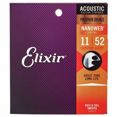 ELIXIR Nanoweb Phosphor Bronze Custom Light 16027