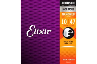 ELIXIR Nanoweb 80/20 Bronze Extra Light 11002