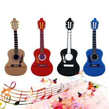 USB Flash disk ve tvaru kytary 32 GB hnědá