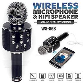 Wster WS 858 bezdrátový kondenzátorový mikrofon pro karaoke