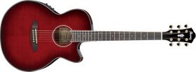 Ibanez Ibanez AEG24II THS Transparent Hibiscus Red Sunburst