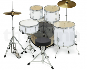 Millenium Millenium Focus 22 Drum Set White