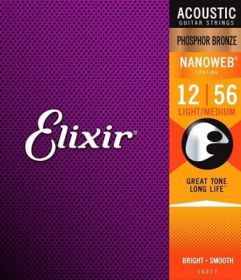 ELIXIR Nanoweb Phosphor Bronze Light-Medium 16077