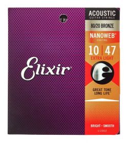 ELIXIR Nanoweb Phosphor Bronze Extra Light 16002