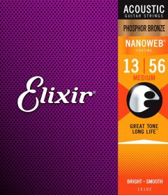 ELIXIR Nanoweb Phosphor Bronze Medium 16102