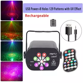 RGB laserový projektor Disco DJ USB