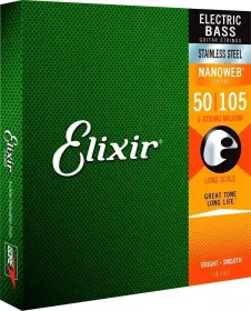 ELIXIR 14702 Medium, Long Scale struny pro baskytaru