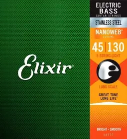 Elixír ELIXIR 14777 Light, Long Scale struny pro pětistrunnou baskytaru