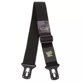 Ernie Ball Polylock Strap Black - uzamykatelný řemen na kytaru
