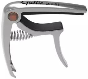 Kapodastr  pro akustickou, elektrickou  kytaru GUITTO GGC-03 Metal Capo Silver